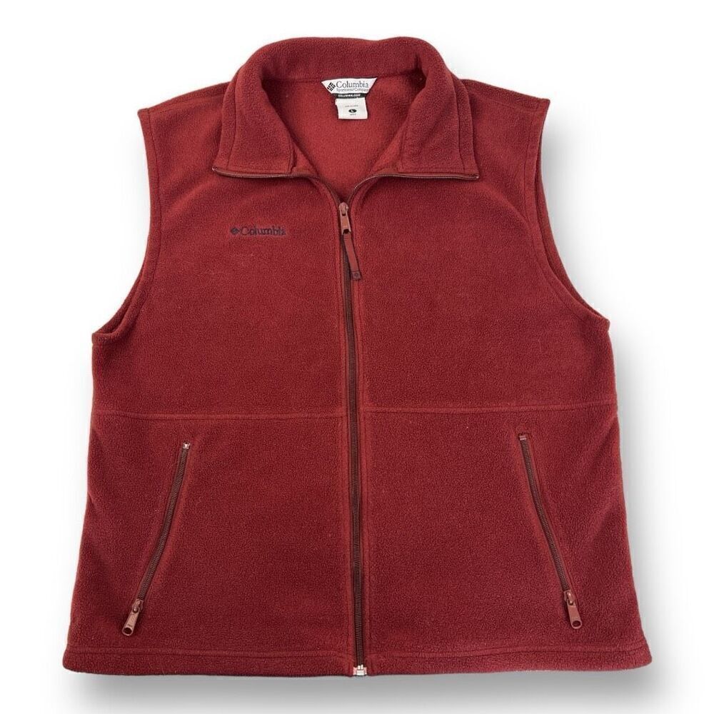 Columbia Fleece Full Zip Vest Size Large